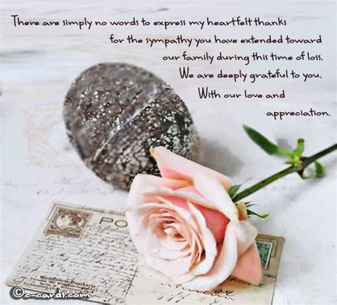 Sympathy Thanks. Free Inspirational eCards, Greeting Cards | 123 Greetings