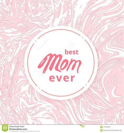 Best Mom Ever Card. Vector Illustration. Stock Vector - Illustration of background, banner ...