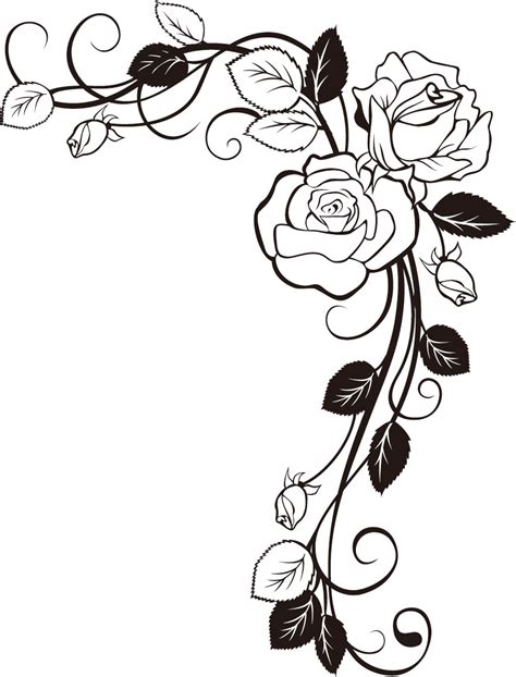 Rose Vine Coloring Pages Coloring Pages