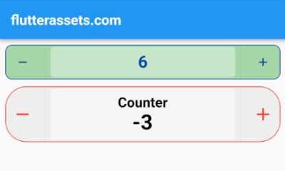 How To Make A Counter Inside The Button In Flutter