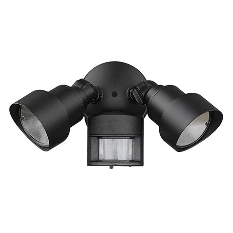 Acclaim Lighting 2-Head Adjustable LED Black Floodlight with Motion Sensor and Photocell | The ...