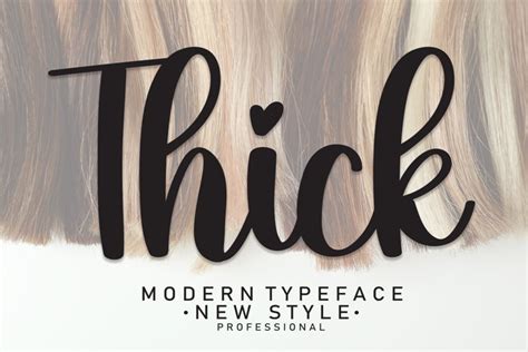 Thick | Script Font