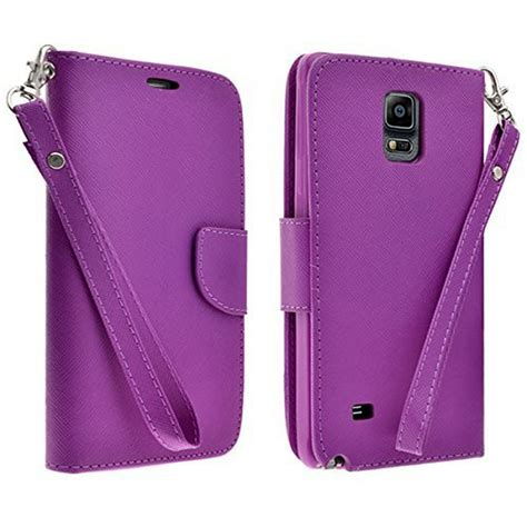 For Samsung Galaxy Note 4 Case Leather Wallet Case [Kickstand] Cute Girl Women ID Card Slot Flip ...