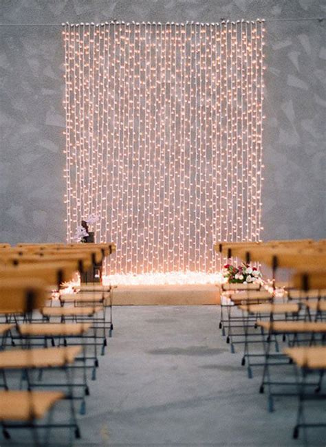 30 Stunning and Creative String Lights Wedding Decor Ideas – Stylish ...