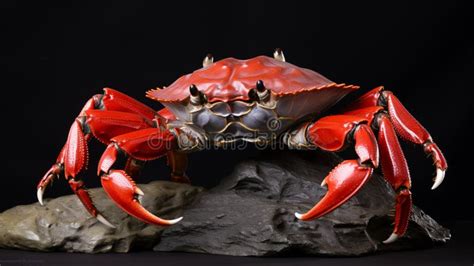 Red Clawed Crab that Lives in the Mountains. AI Generative Stock Image - Image of sightseeing ...