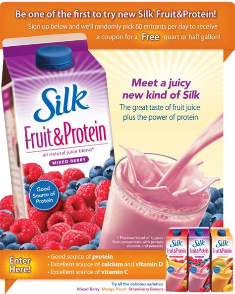 Silk Fruit & Protein Give Away! - Three Different Directions