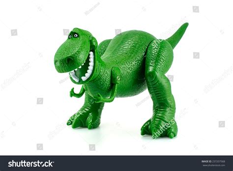 Bangkok, Thailand - December 12, 2014: Rex The Green Dinosaur Toy ...