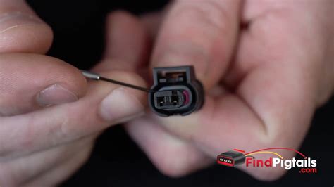 How To Remove Wire Pins From Push-In Automotive Connector | FindPigtails.com