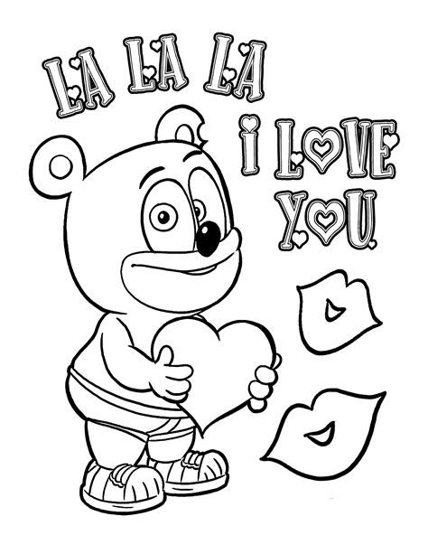 Gummy Bear Coloring Page at GetColorings.com | Free printable colorings pages to print and color