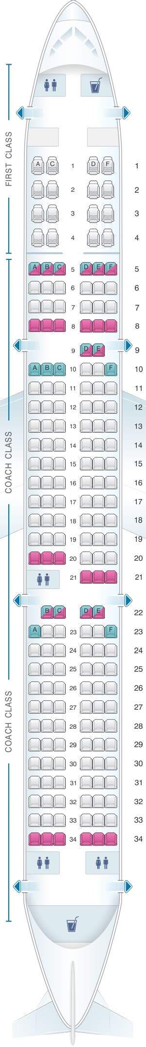 Airbus A321 Jet Seating Plan - Image to u