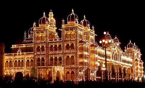 Beautiful Mysore palace in night - India Travel Forum | IndiaMike.com