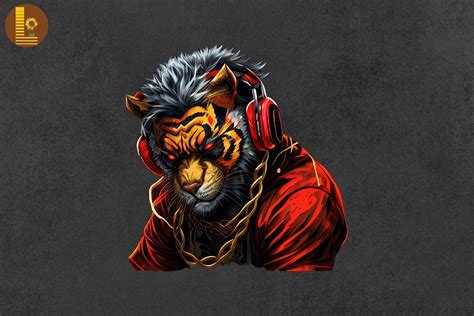 Badass Gangster Tiger By Mulew Art | TheHungryJPEG