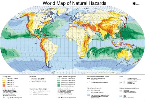 World Map Of Natural Hazards - United States Map