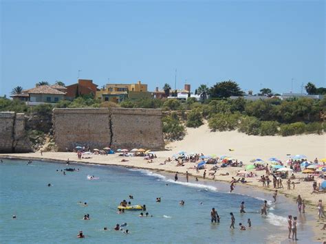 beaches in andalucia, Playa de la Muralla, El Puerto de Santa María Santa Maria, Andalucia Spain ...