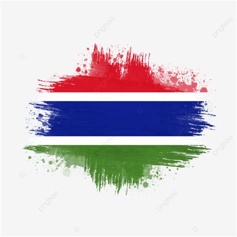 Flag Of Gambia, Gambia, National Flag, Flag PNG Transparent Clipart Image and PSD File for Free ...