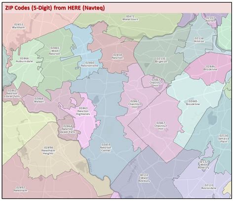 Boston Mass Zip Code Map – Map Vector