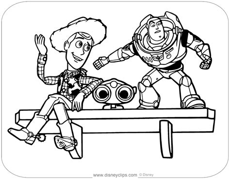 Buzz Lightyear And Woody Coloring Pages