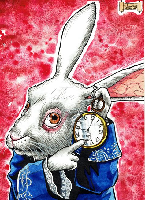 White Rabbit Alice in Wonderland by DredFunn on DeviantArt