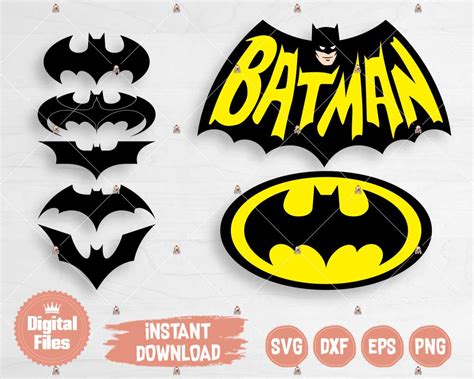 Batman Svg Superhero Svg Batman Sign Cricut Silhouette Batman Sign ...