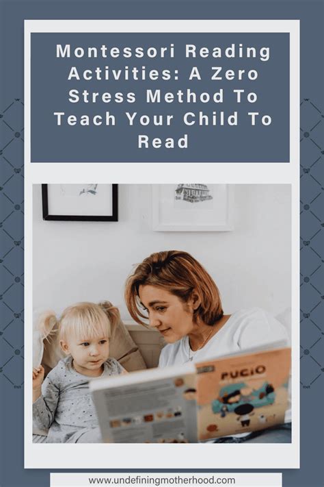 Montessori Reading Activities: A Zero Stress Method To Teach Your Child To Read