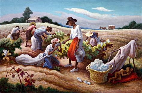 Cotton Pickers Painting by Thomas Hart Benton Print - Etsy UK