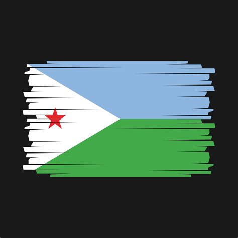 Djibouti Flag Vector 21974880 Vector Art at Vecteezy