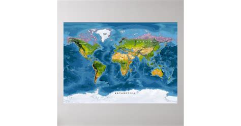 World Map Poster | Zazzle