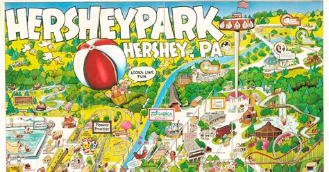 NewsPlusNotes: Hershey Park 1989 Map Part 2