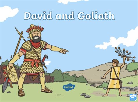 David And Goliath Bible - David And Goliath Png Images Pngwing - King saul and his army chased ...