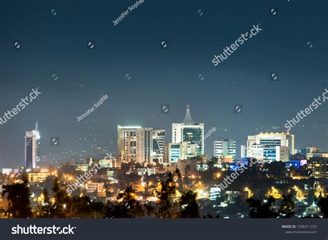 Closeup View Kigali City Skyline Lit Stock Photo 1206311233 | Shutterstock