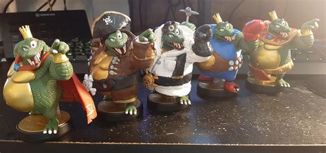 A Krew of Kustom King K. rool amiibo based on all of his appearances (by @CaptainAmiibo on ...