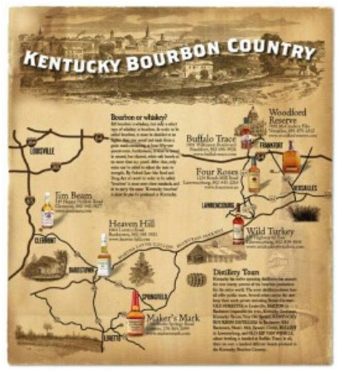 Kentucky Bourbon Trail Map Printable