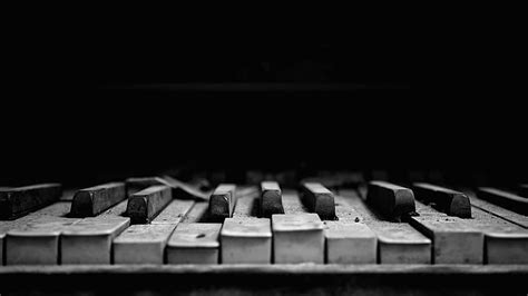 1280x768px | free download | HD wallpaper: Piano BW Black HD, gray and black piano keys, music ...