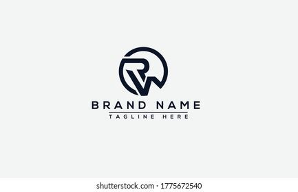 Rw Logo Design Template Vector Graphic Stock Vector (Royalty Free) 1775672540 | Shutterstock