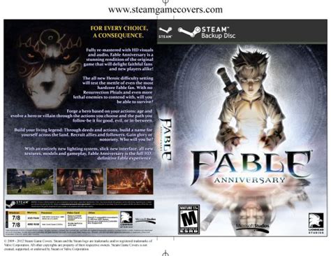 Steam Game Covers: Fable Anniversary Box Art