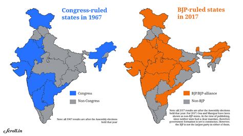 India Map With Bjp Ruled States - United States Map