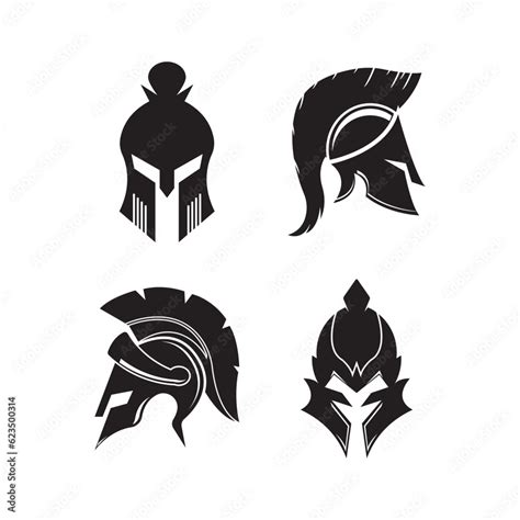 Knight helmet vector illustration for an icon, symbol or logo. knight ...