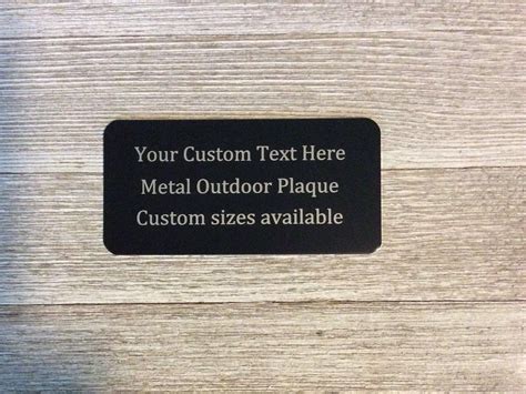 Outdoor Metal Plaque, Bench Plate, Multiple Sizes, Engraved With Your ...