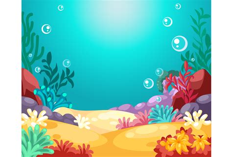 Beautiful underwater Background vector illustration 534451 Vector Art at Vecteezy