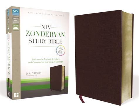 NIV Zondervan Study Bible, Bonded Leather, Burgundy