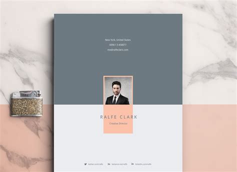 Free Modern Resume Template Cover Letter & Portfolio In Ai Format - Good Resume