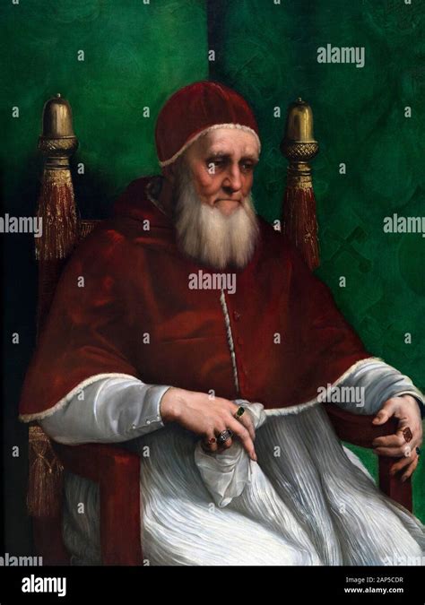 Portrait of Pope Julius II, by Raphael, 1511 Stock Photo - Alamy