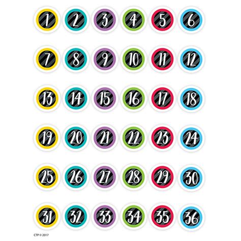 Student Numbers Stickers - CTP2171 | Creative Teaching Press | Stickers