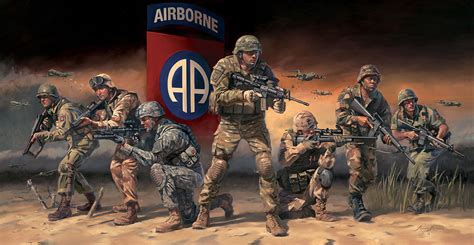 'Paratroopers Answering the Call' - Military Artist Stuart Brown