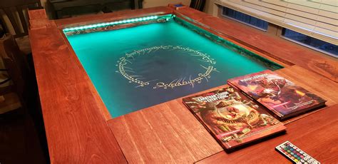 Finally finished my custom D&D table top gaming table! : r/DungeonsAndDragons