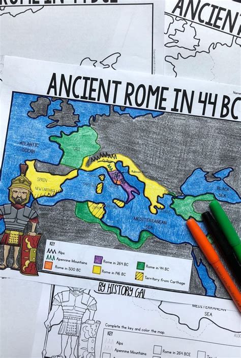 Ancient Rome Map Activity - Sixteenth Streets