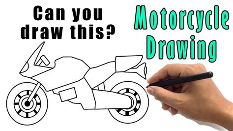 How to Draw a Motorcycle Easy Sketch | Simple Step by Step Motorbike Drawing | Superbike - YouTube