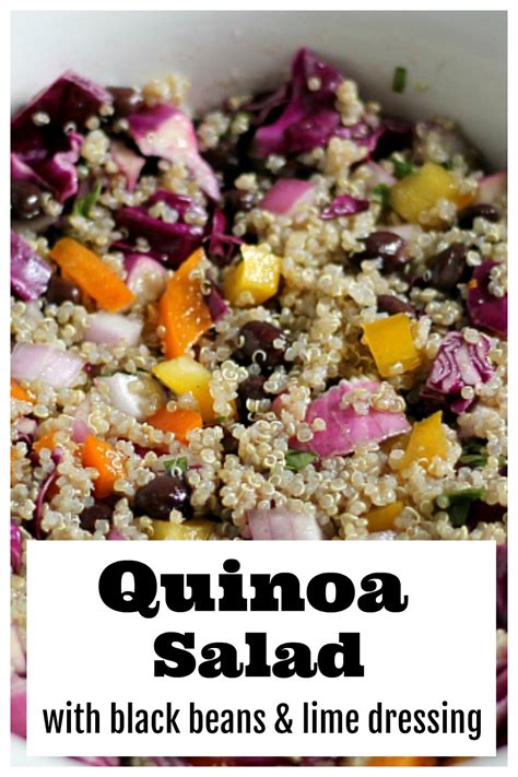 Quinoa Salad Recipe with Black Beans and Lime Vinaigrette | Hearth and Vine