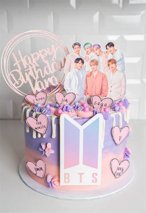 Bts D Cake Topper Bangtan Bts Army Birthday Party Cake Etsy | Hot Sex Picture