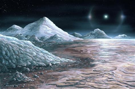 Surface Of Pluto Photograph by Richard Bizley/science Photo Library - Pixels